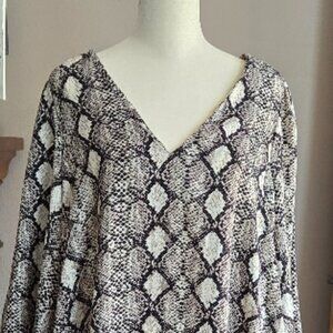 Vici Snakeskin Shift Dress